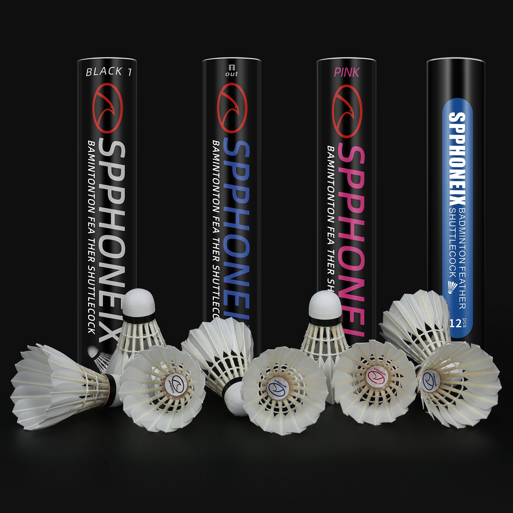 SP-PHONEIX Sp910 バドミントンフシャトルコック 5 SP-PHONEIX Sp910 バドミントンフシャトルコック 5 SP-PHONEIX Sp910