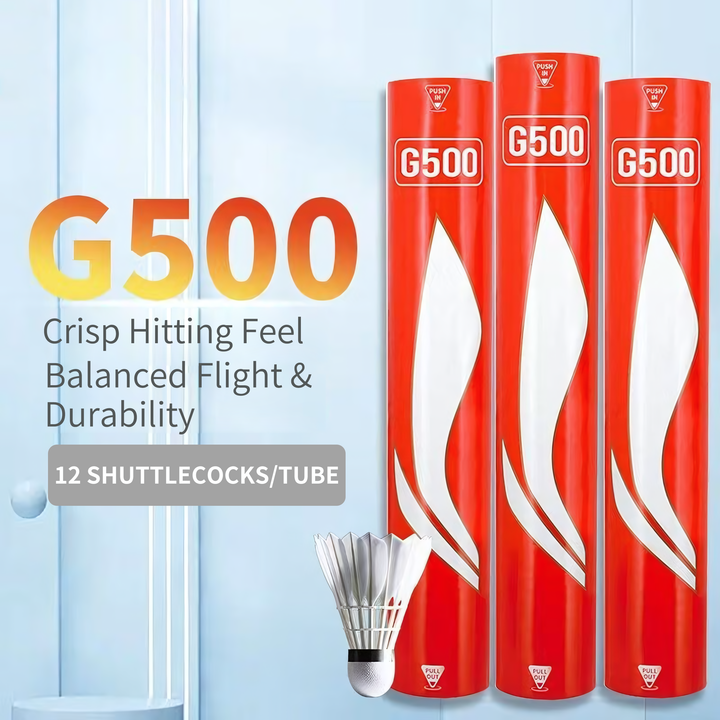Li-Ning 12 PCS Goose Badminton Shuttlecock Competitive G500