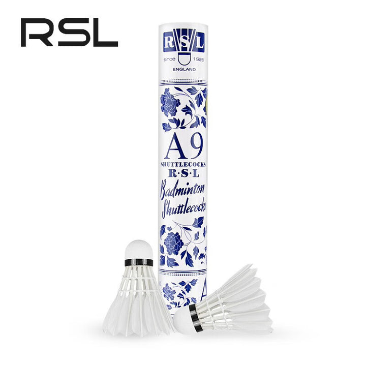 RSL 12 PCS A9 Ultimate Badminton Goose Feather Badminton Shuttlecock