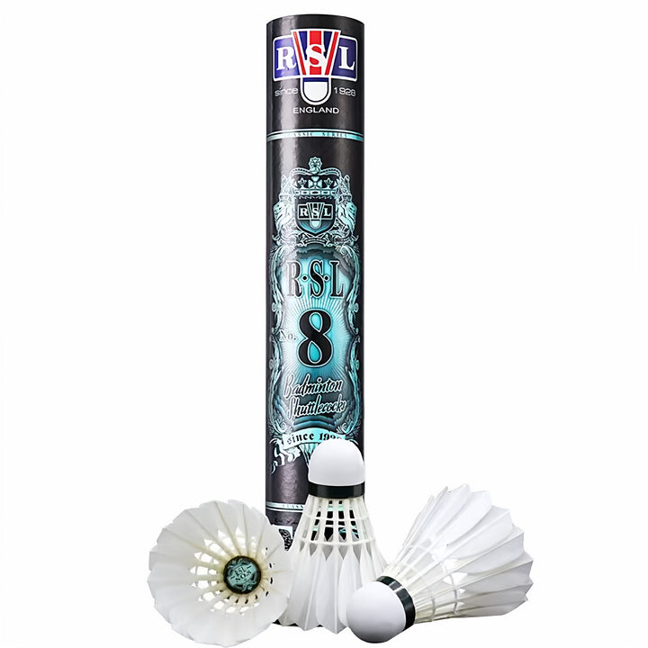 RSL 12 PCS RSL NO.8 Badminton Goose Feather Badminton Shuttlecock