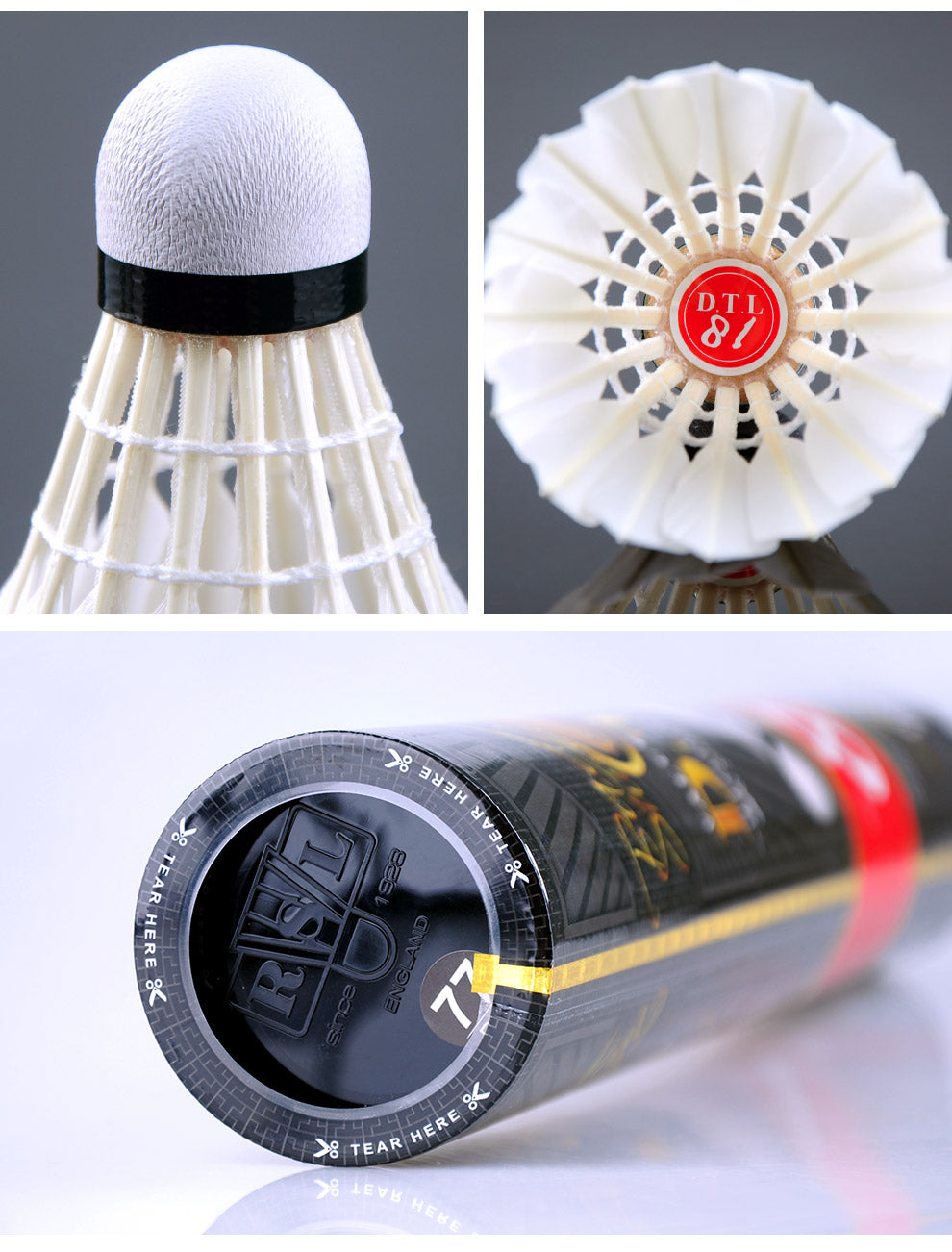 RSL 12 PCS DTL 81 Badminton Duck Feather Badminton Shuttlecock