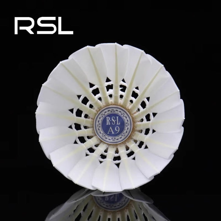 RSL 12 PCS A9 Ultimate Badminton Goose Feather Badminton Shuttlecock