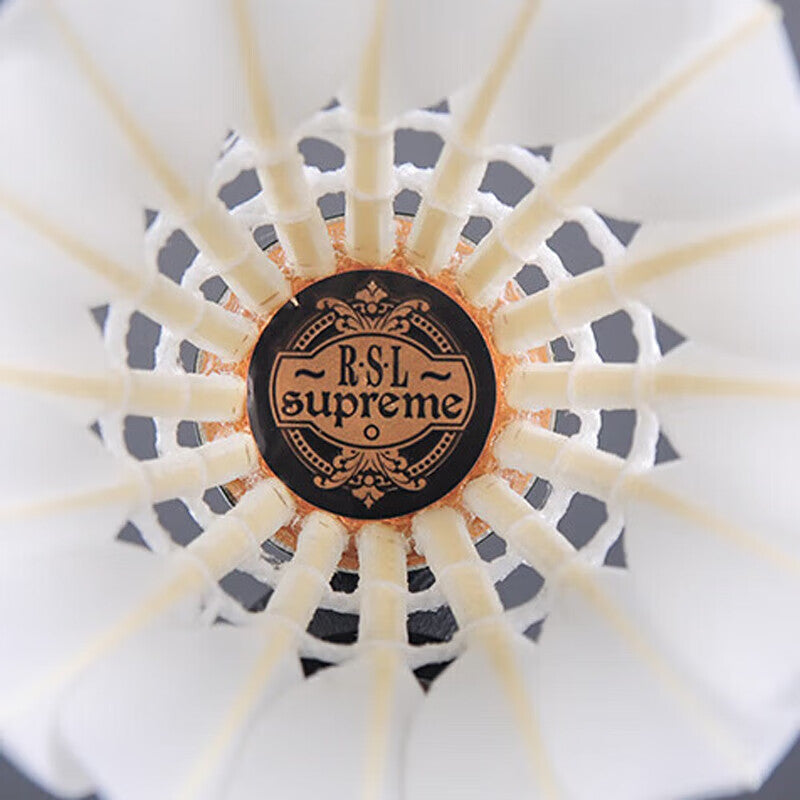 RSL 12 PCS RSL Supreme Badminton Goose Feather Badminton Shuttlecock