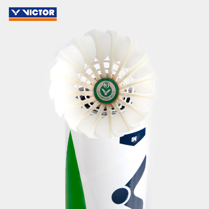 VICTOR 12 PCS Champion No.3 Duck Feather Badminton Shuttlecock