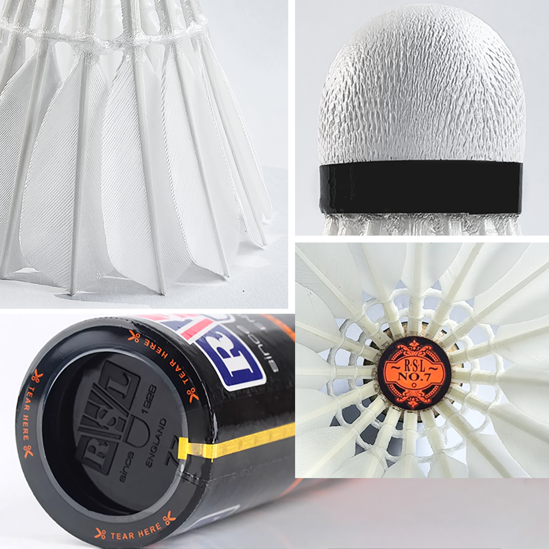 RSL 12 PCS No.7 Badminton Duck Feather Badminton Shuttlecock