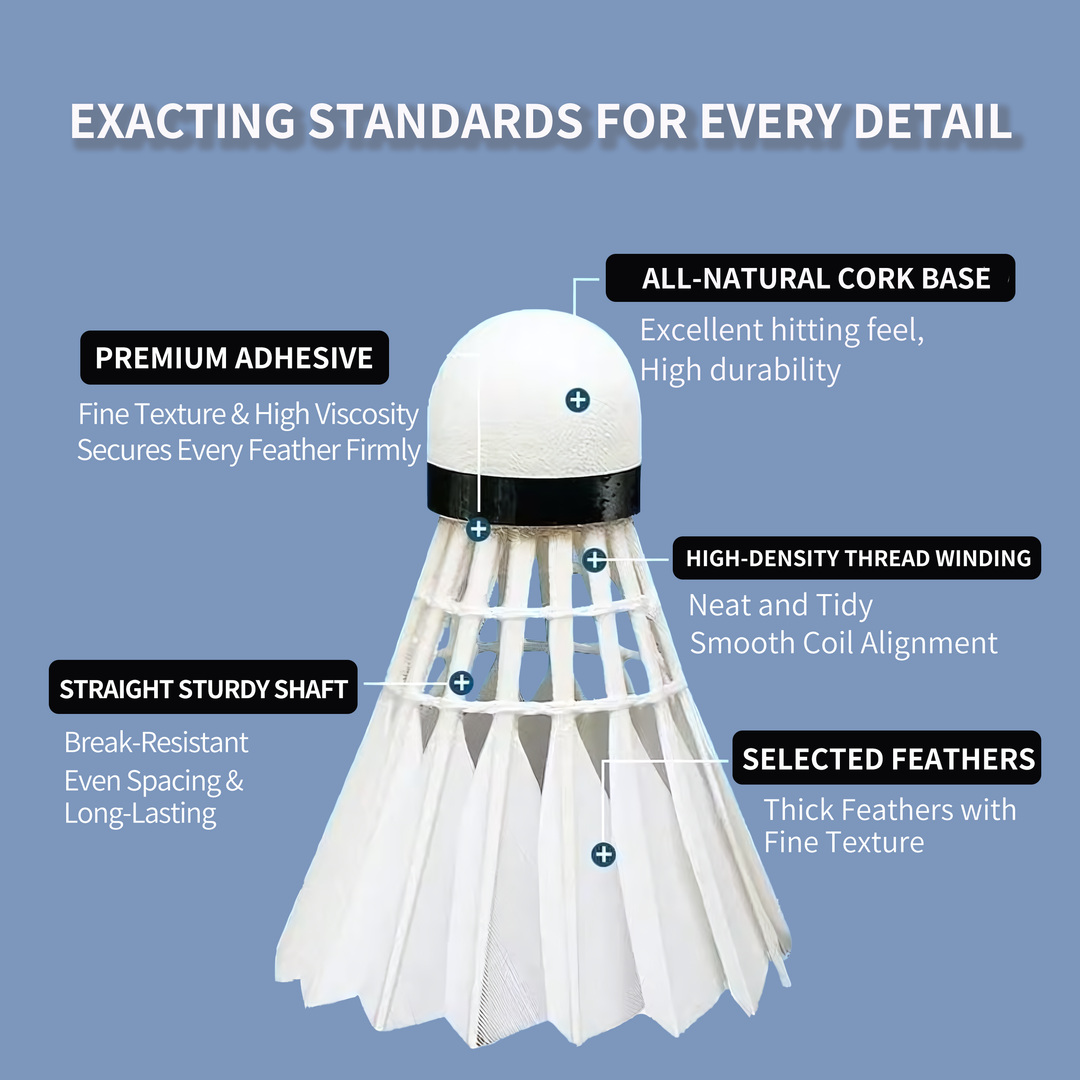 Li-Ning 12 PCS Goose Badminton Shuttlecock Competitive Play G700