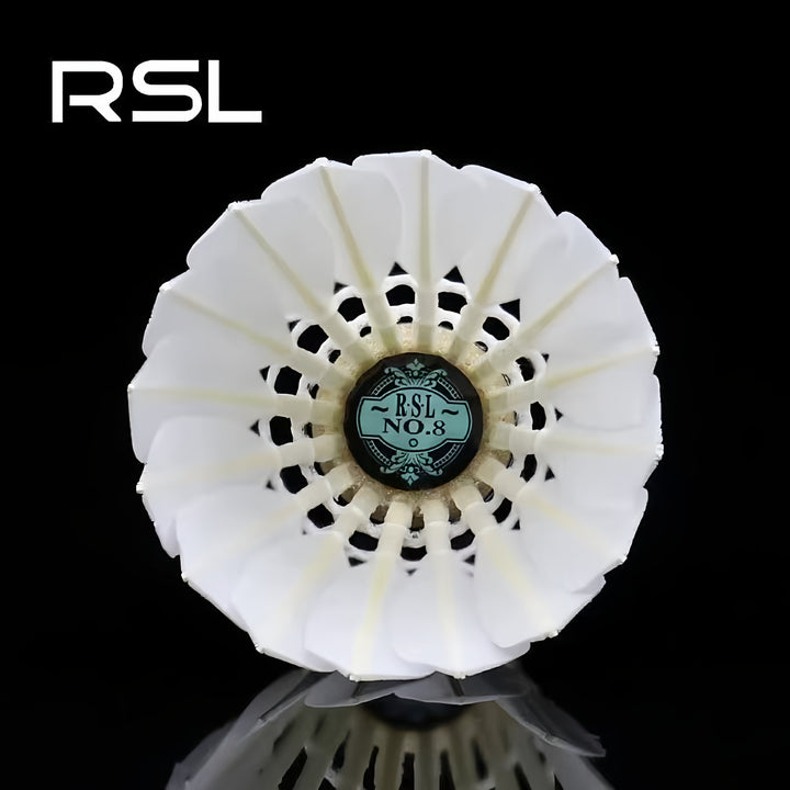 RSL 12 PCS RSL NO.8 Badminton Goose Feather Badminton Shuttlecock