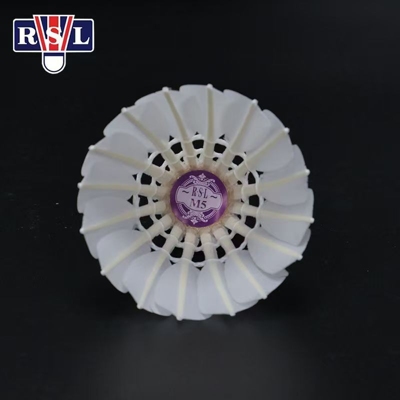 RSL 12 PCS M5 Badminton Goose Feather Badminton Shuttlecock