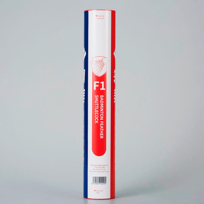 Ling Mei 12 PCS F1 Badminton Goose Feather Badminton Shuttlecock