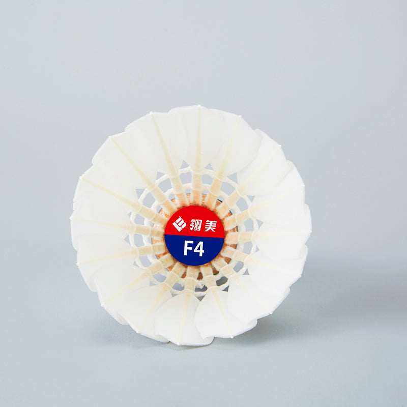 Ling Mei 12 PCS F4 Badminton Goose Feather Badminton Shuttlecock