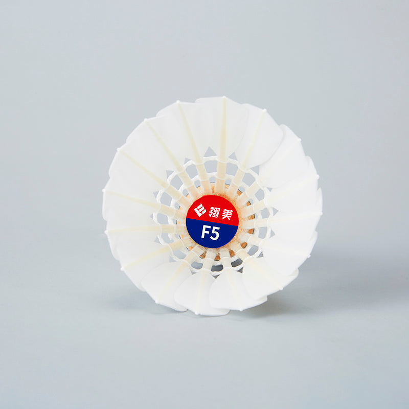 Ling Mei 12 PCS F5 Badminton Goose Feather Badminton Shuttlecock