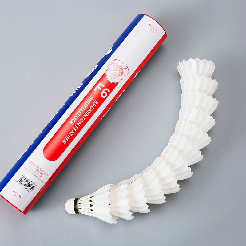 Ling Mei 12 PCS F6 Badminton Goose Feather Badminton Shuttlecock
