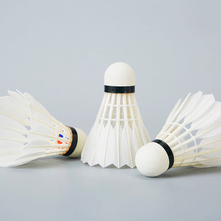 Ling Mei 12 PCS F7 Badminton Goose Feather Badminton Shuttlecock