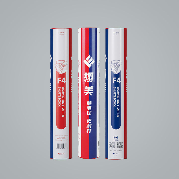 Ling Mei 12 PCS F4 Badminton Goose Feather Badminton Shuttlecock