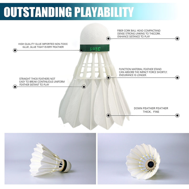 SPPHONEIX 910 Badminton Shuttlecocks Duck Feather  (king of value)