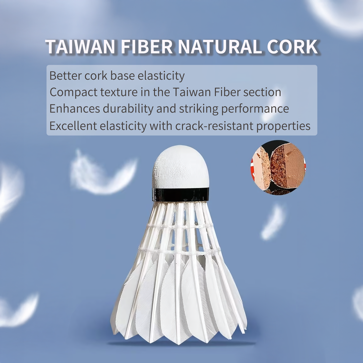 Li-Ning 12 PCS Goose Badminton Shuttlecock Competitive G500