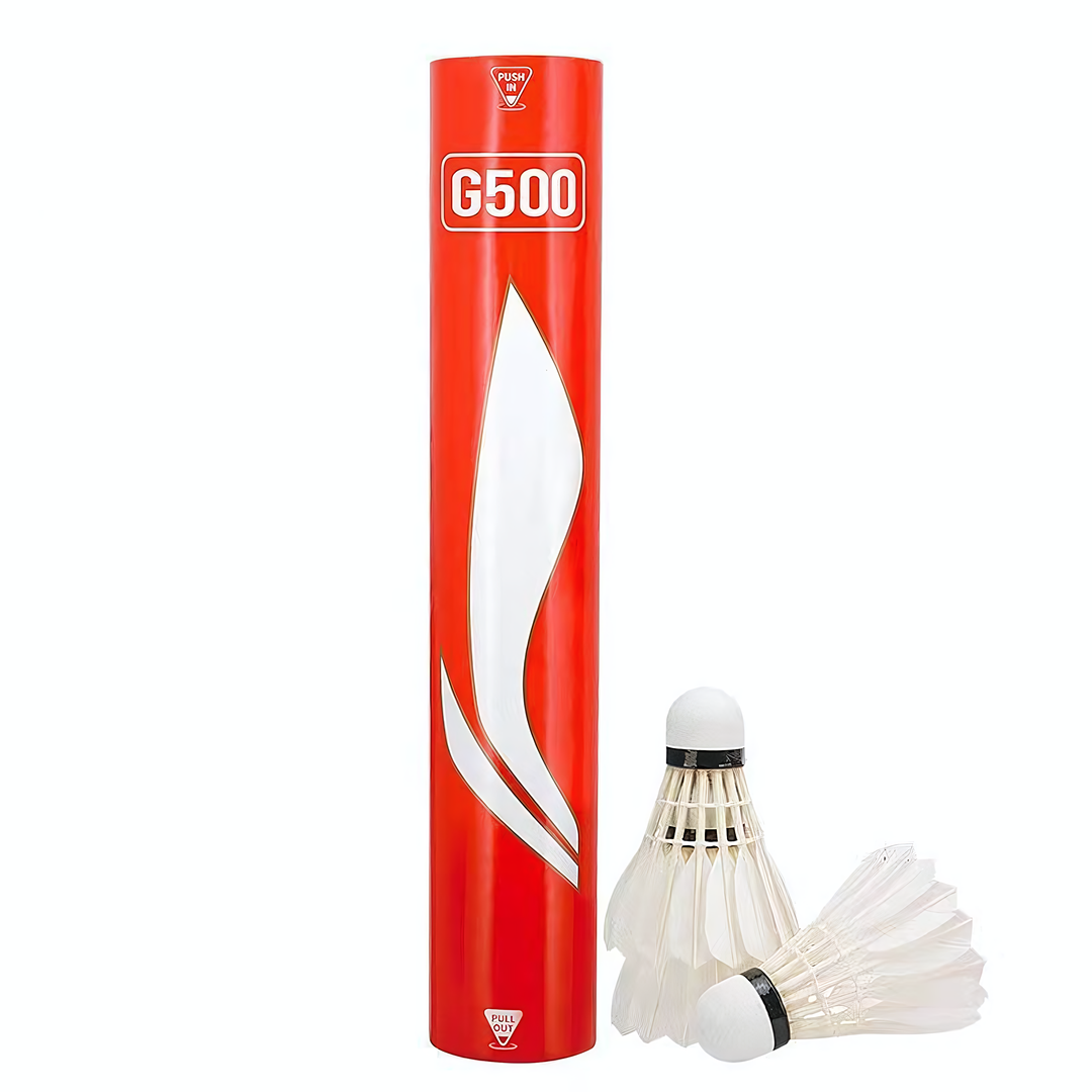 Li-Ning 12 PCS Goose Badminton Shuttlecock Competitive G500