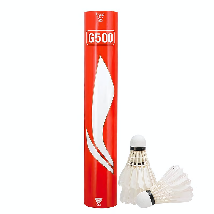 Li-Ning 12 PCS Goose Badminton Shuttlecock Competitive G500
