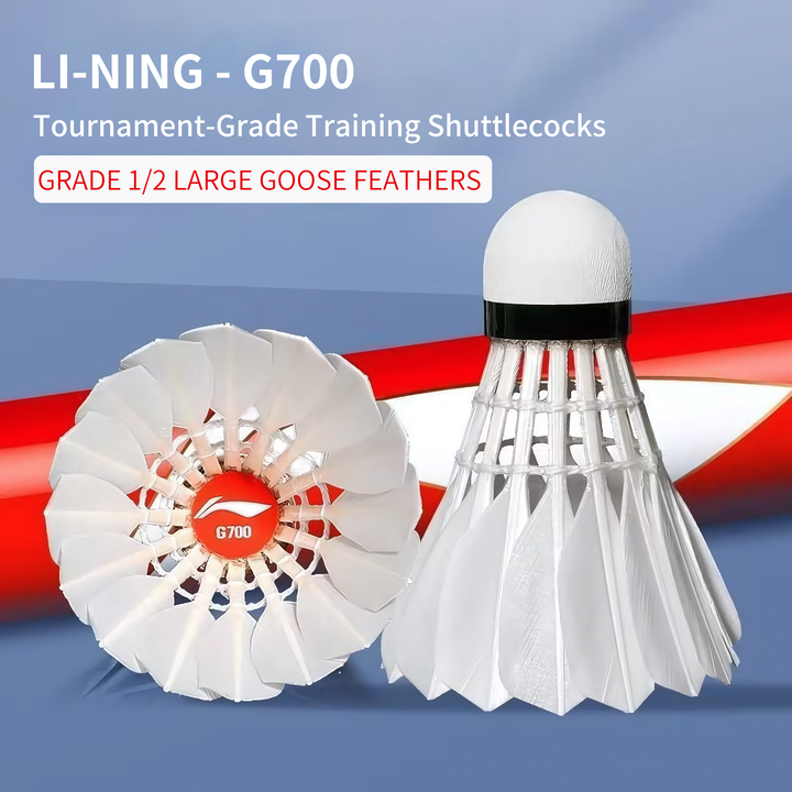 Li-Ning 12 PCS Goose Badminton Shuttlecock Competitive Play G700
