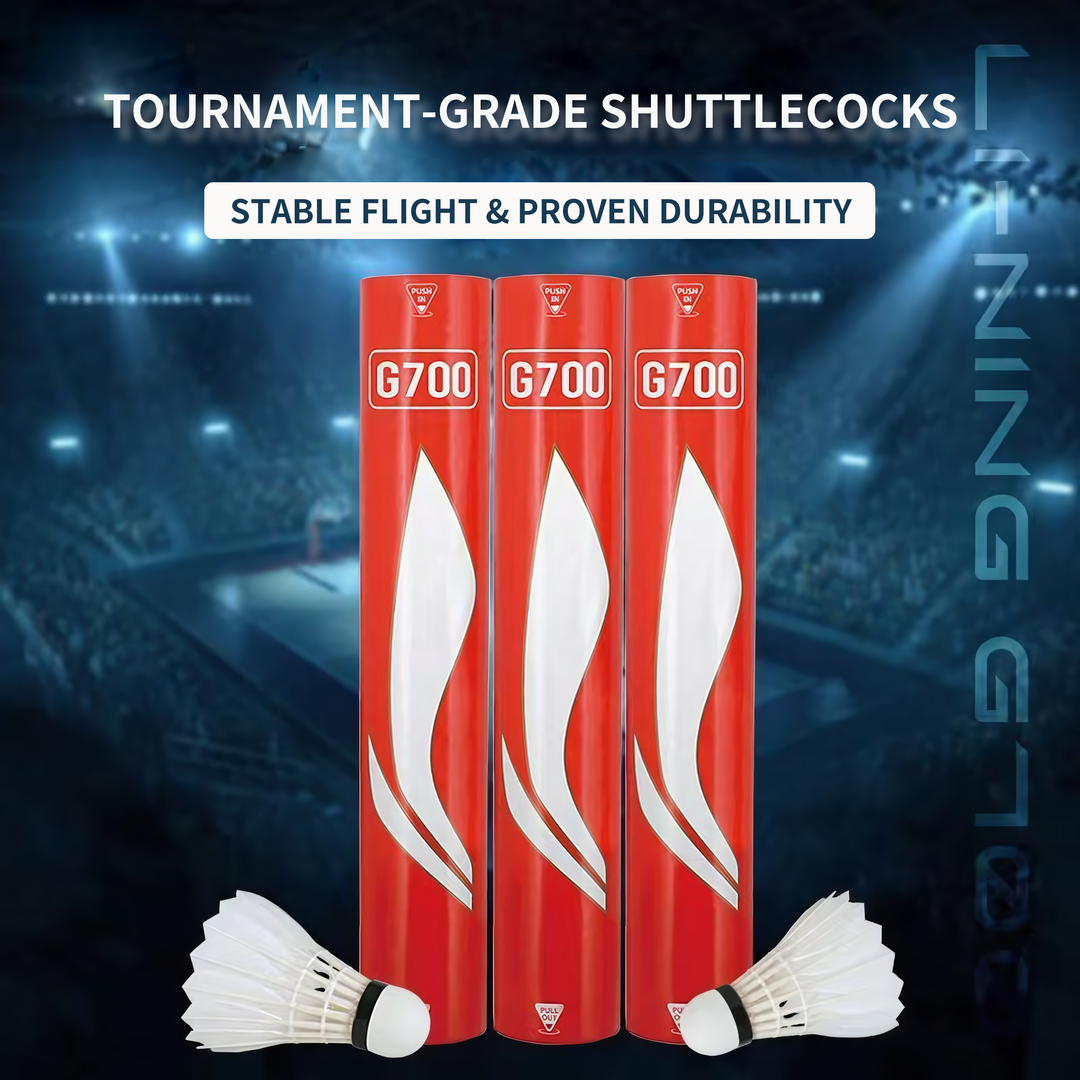 Li-Ning 12 PCS Goose Badminton Shuttlecock Competitive Play G700
