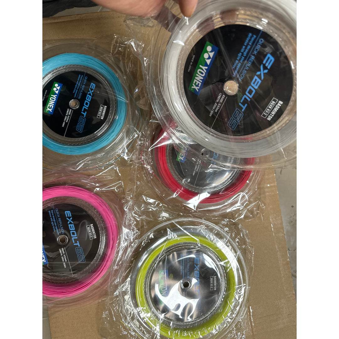 YONEX Exbolt 63 Badminton String (200m Coil) EX63