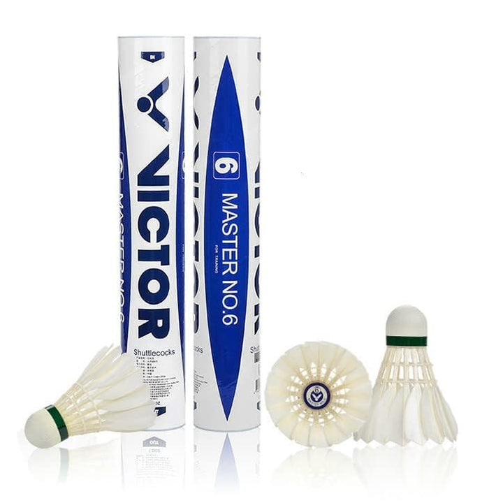 Victor Master No.6 Badminton Shuttlecock Birdy 12-Pack (Speed-77)