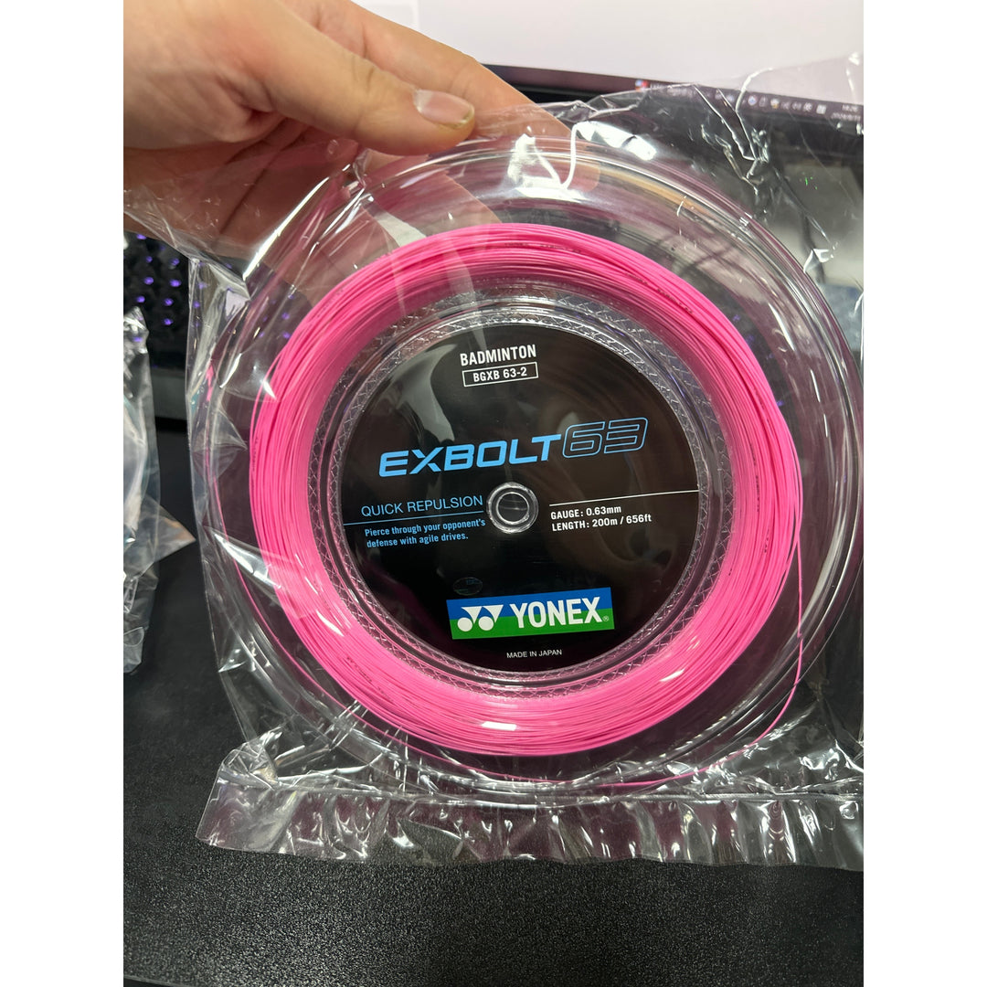YONEX Exbolt 63 Badminton String (200m Coil) EX63