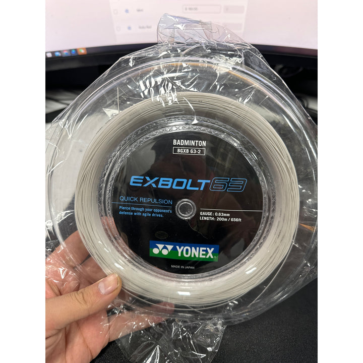YONEX Exbolt 63 Badminton String (200m Coil) EX63