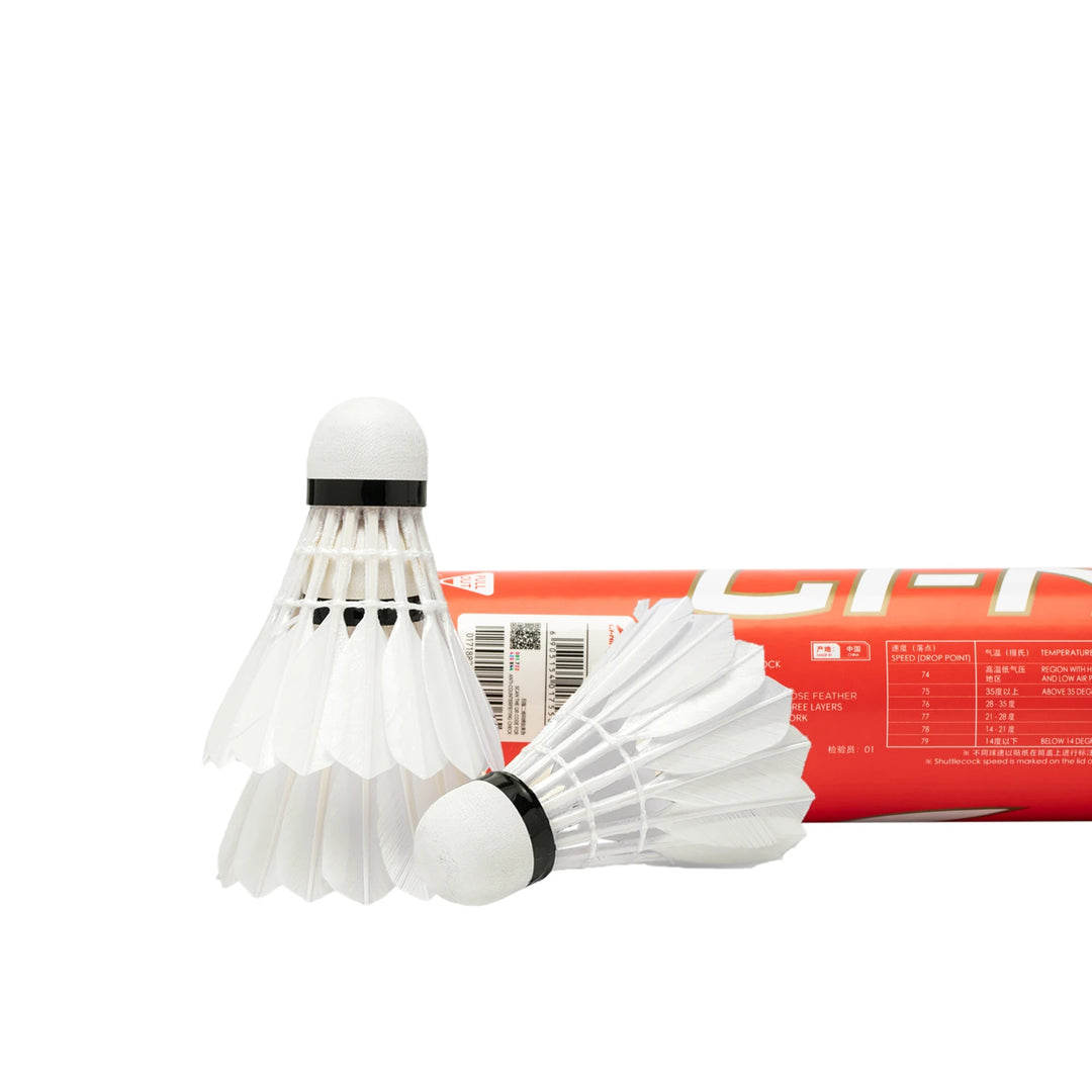 Li Ning 12 PCS G800S Badminton Goose Feather Badminton Shuttlecock