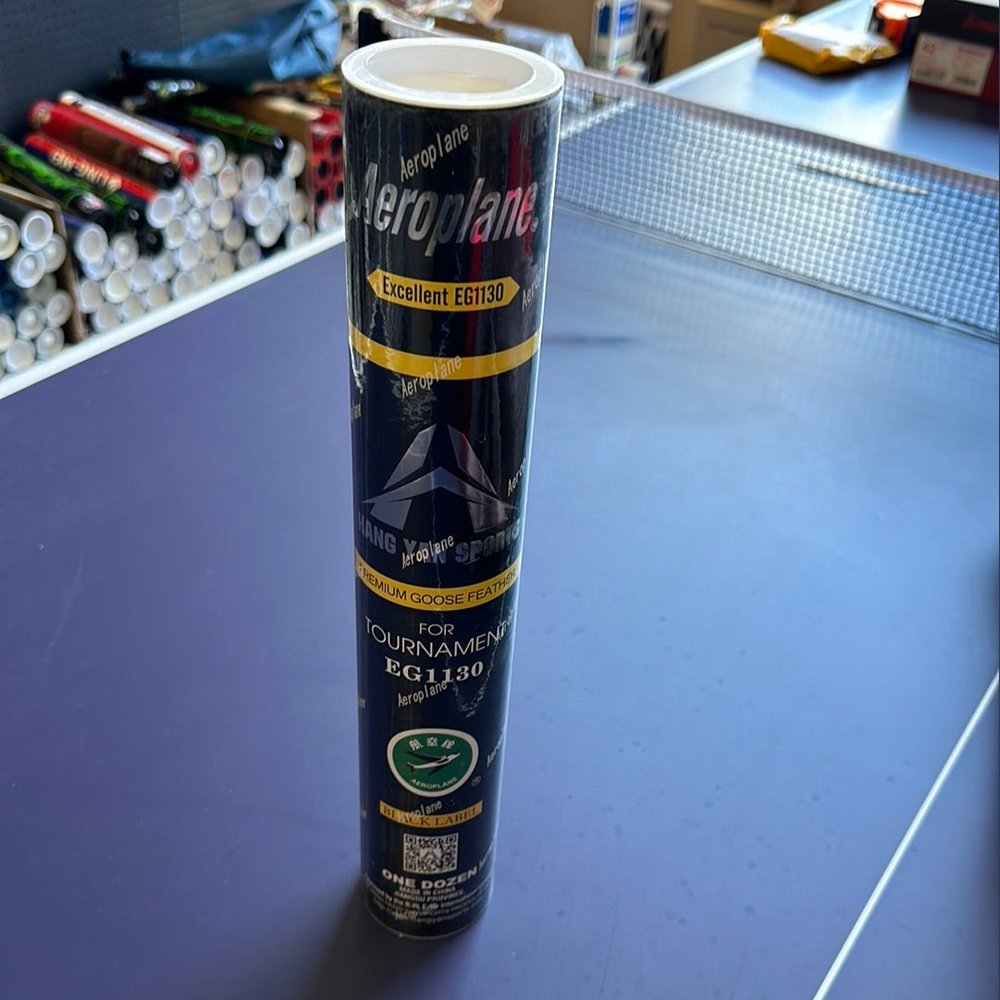 AEROPLANE EG1130 Gooes Feather Badminton Shuttlecock 51 SPEED Black Label