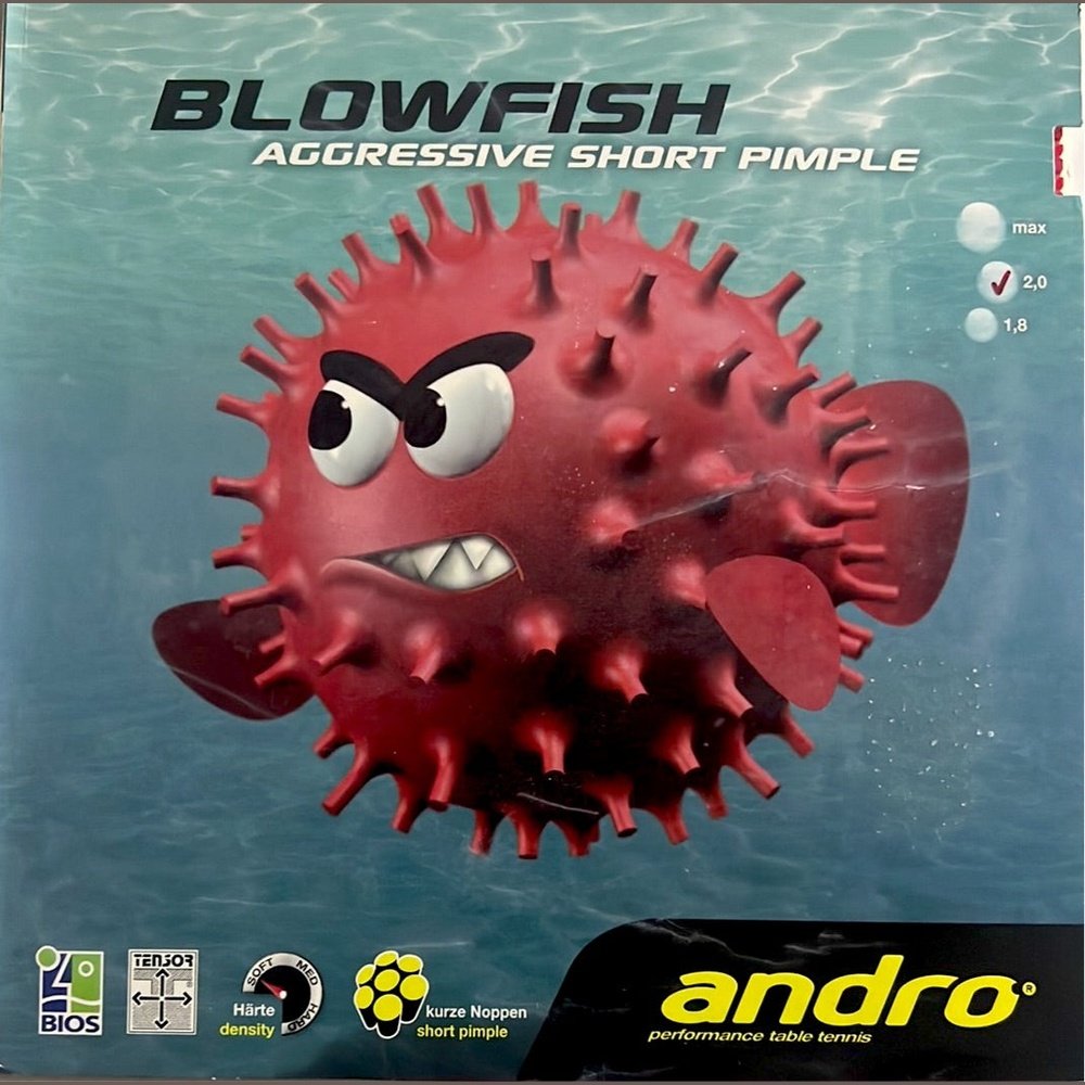 Andro Rubber Blowfish Table Tennis rubber