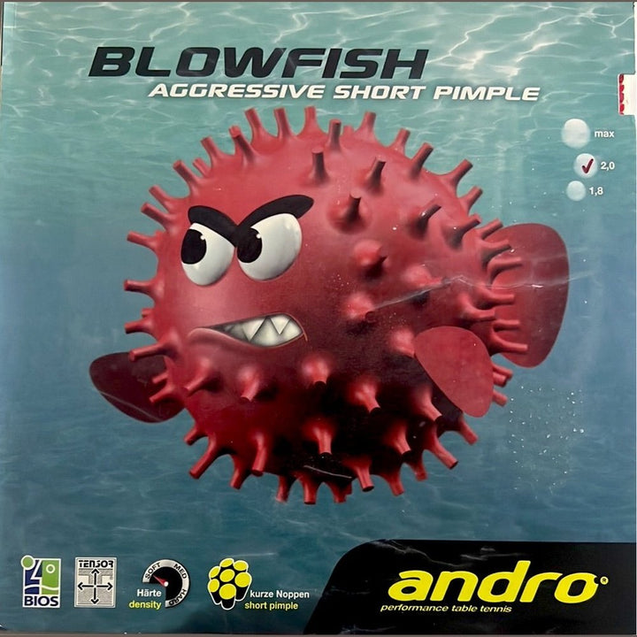 Andro Rubber Blowfish Table Tennis rubber