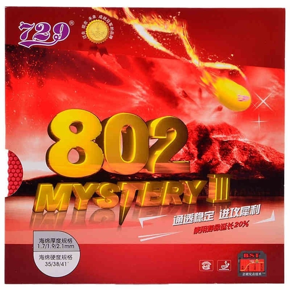 Friendship 729 RITC 802 Short pips-out Rubber/Sponge red / black