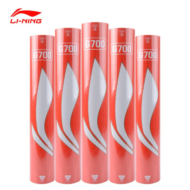 Li-Ning 12 PCS Goose Badminton Shuttlecock Competitive Play G700