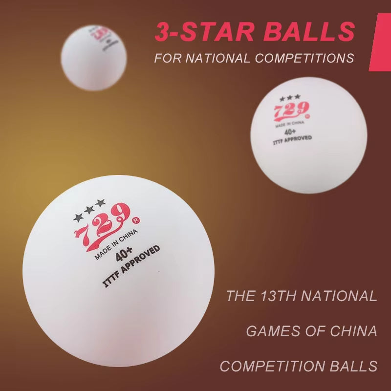 729 Table Tennis Balls 3 Star ITTF Approved 3 Pack
