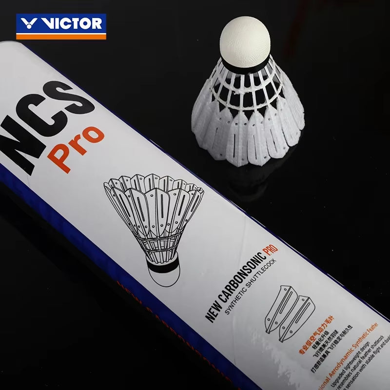Victor 12 PCS Artificial Badminton New Carbonsonic Ball NCS Shuttlecock