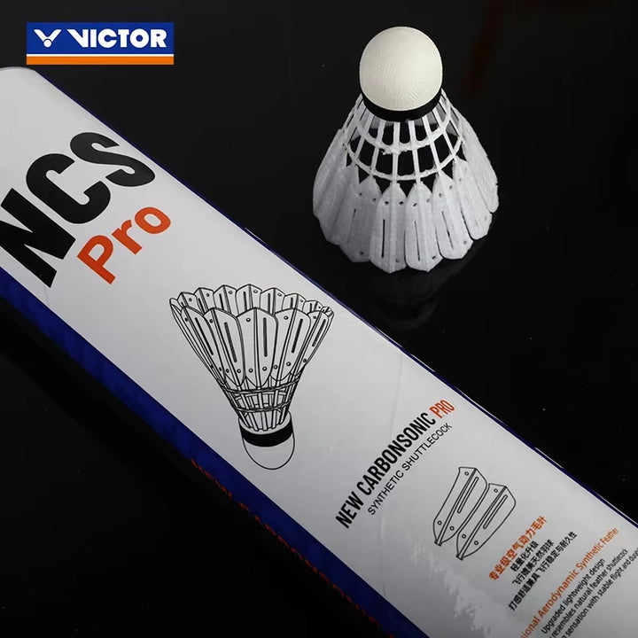 Victor 12 PCS Artificial Badminton New Carbonsonic Ball NCS Shuttlecock