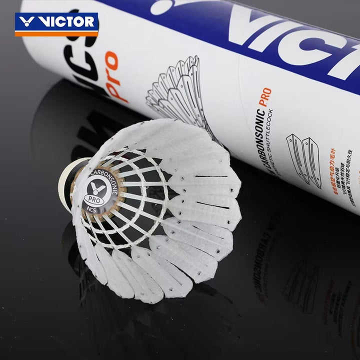 Victor 12 PCS Artificial Badminton New Carbonsonic Ball NCS Shuttlecock