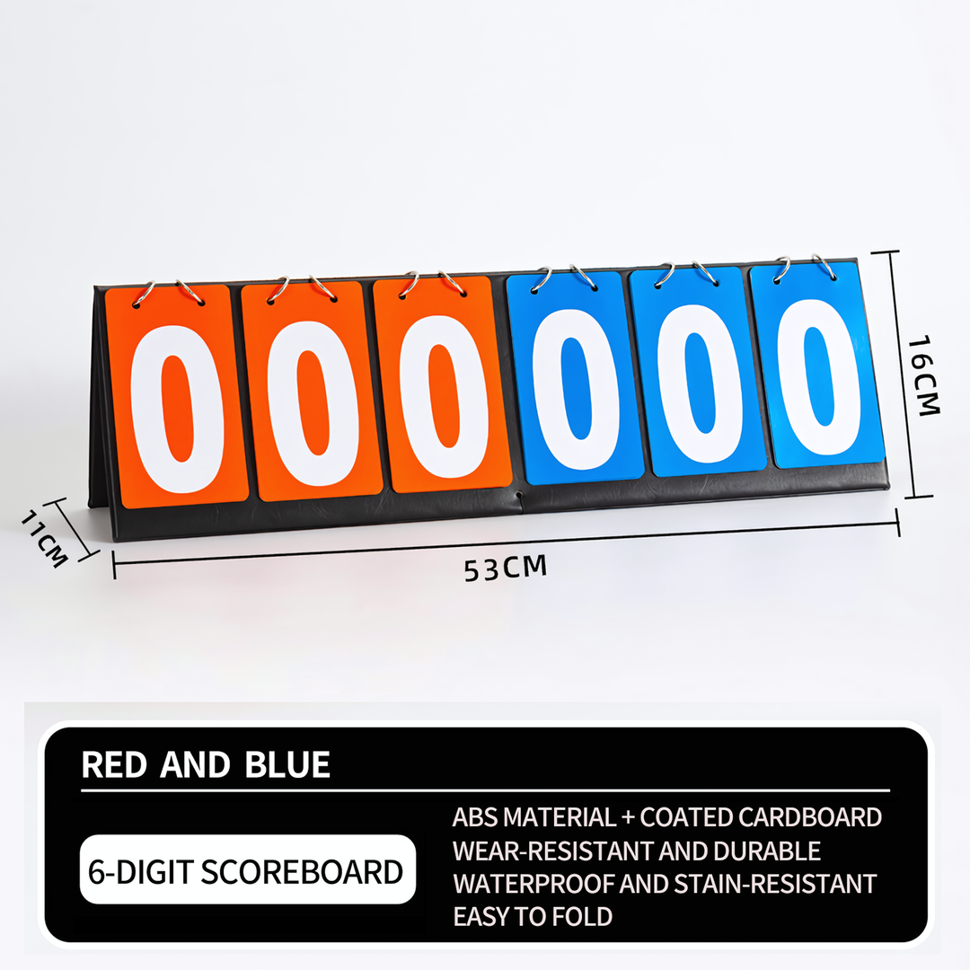 6 Digits Scoreboard Sports Scoreboards for Tennis Basketball Badminton