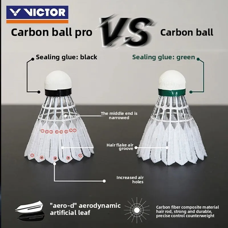 Victor 12 PCS Artificial Badminton New Carbonsonic Ball NCS Shuttlecock