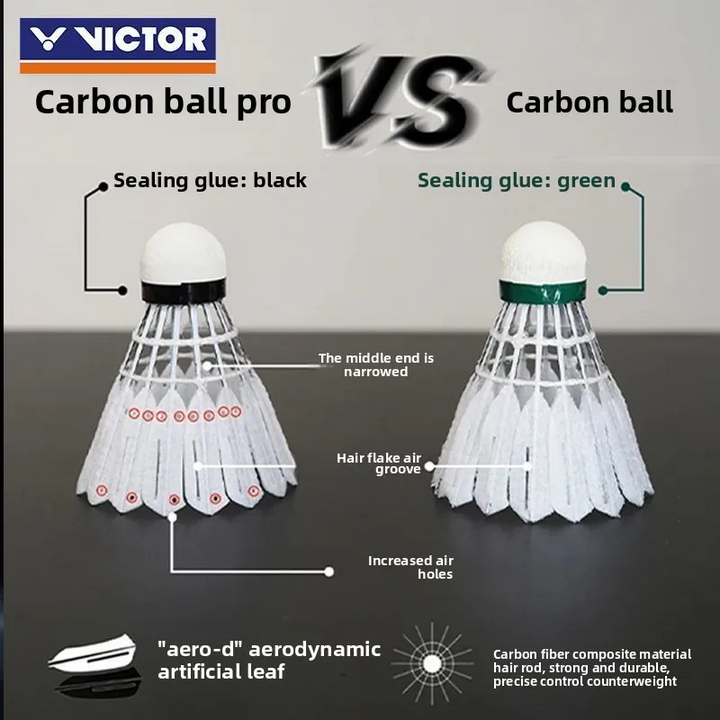 Victor 12 PCS Artificial Badminton New Carbonsonic Ball NCS Shuttlecock