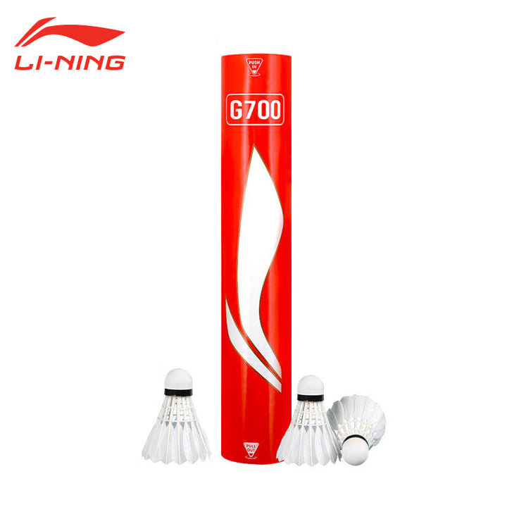 Li-Ning 12 PCS Goose Badminton Shuttlecock Competitive Play G700