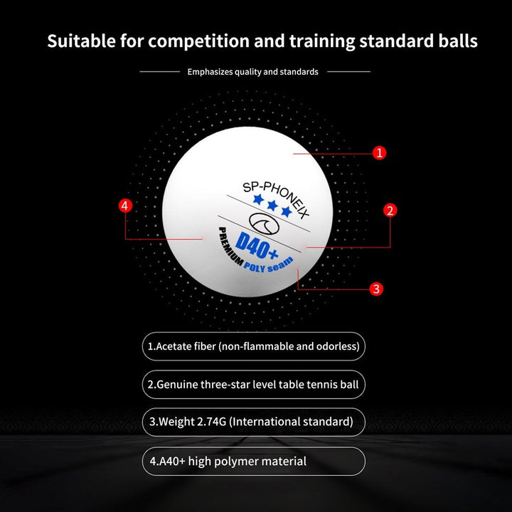 SPPHONEIX 3 Star Table Tennis Balls