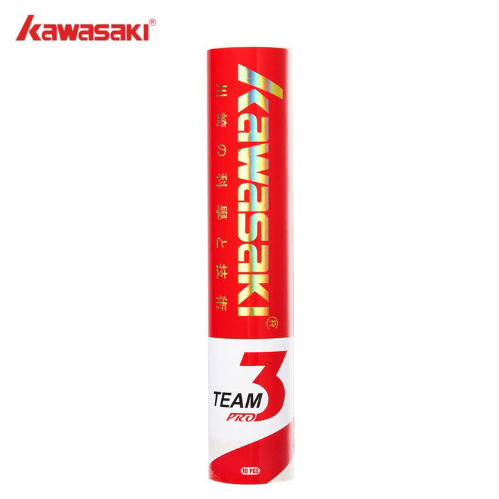 Kawasaki Team 3 Pro Feather Badminton Shuttlecock (10pcs)