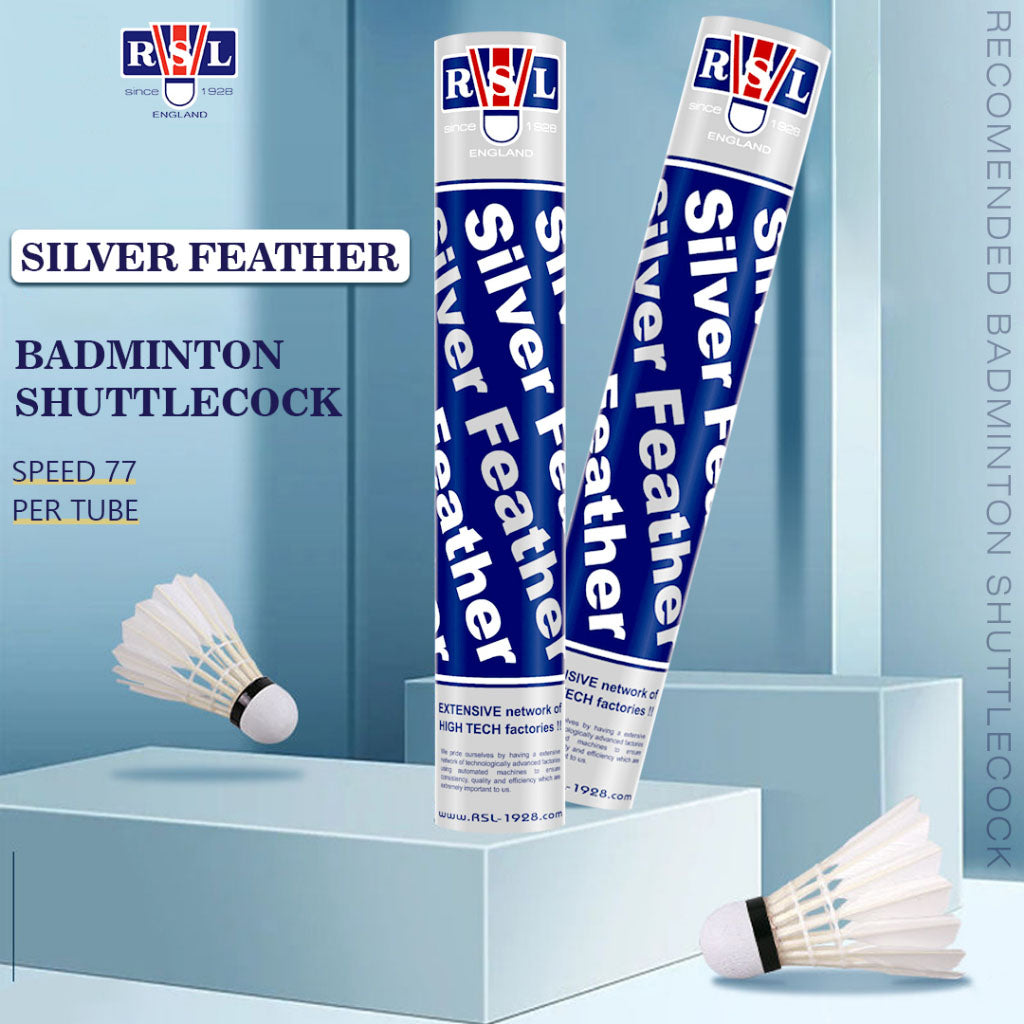 RSL Silver Feather Badminton Shuttlecocks