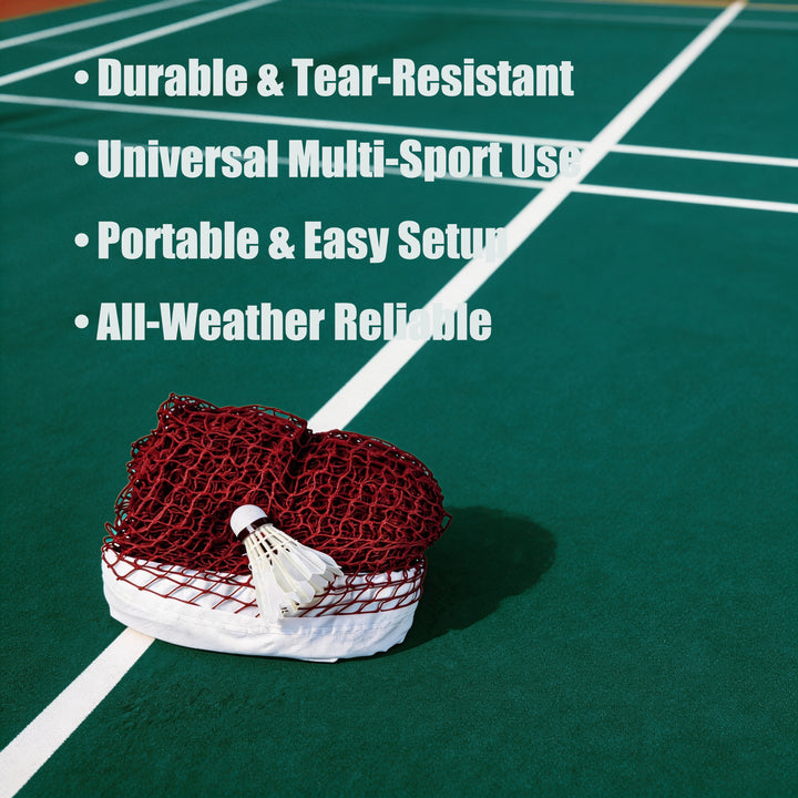SPPHONEIX Professional Portable Badminton Net 6.1M - Standard Training Sports Net for Outdoor and Indoor Use