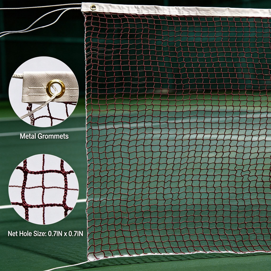 SPPHONEIX Professional Portable Badminton Net 6.1M - Standard Training Sports Net for Outdoor and Indoor Use