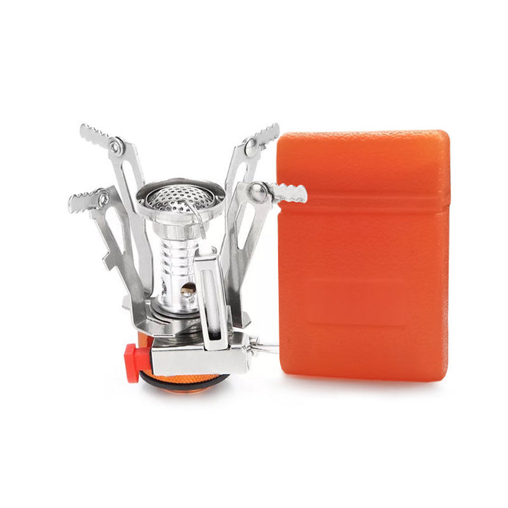 All-in-One Mini Camping Stove - Powerful Flame Portable Burner for Outdoor Camping &amp; Picnic