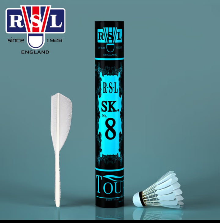 RSL 12 PCS SK8 Badminton Duck Feather Badminton Shuttlecock