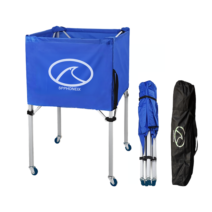 SPPHONEIX Portable Cart with Wheels Volleyball basketball football Ball Storage Indoor Outdoor